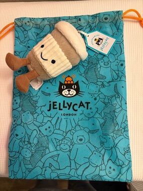 Jellycat Tan and Cream Acorn Plush with Brown Legs